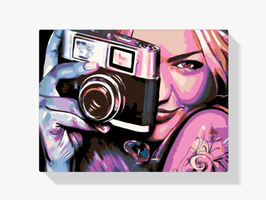 Diamond Painting - Dziewczyna z aparatem - SEOS Shop ®