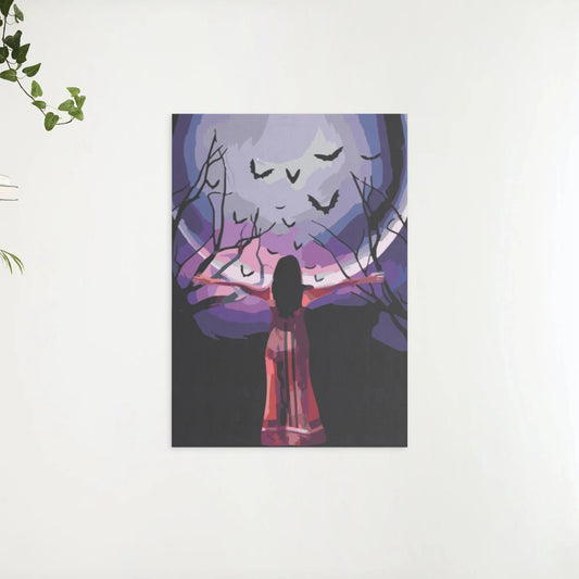 Diamond Painting - Tajemnicza kobieta pod pełnią księżyca - SEOS Shop ®