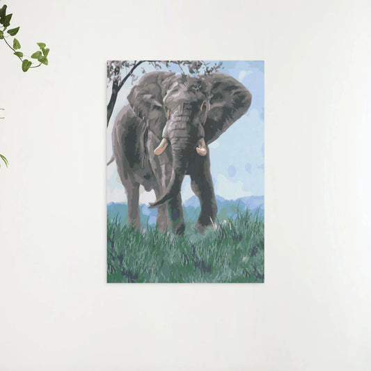 Diamond Painting - Słoń w naturze - SEOS®