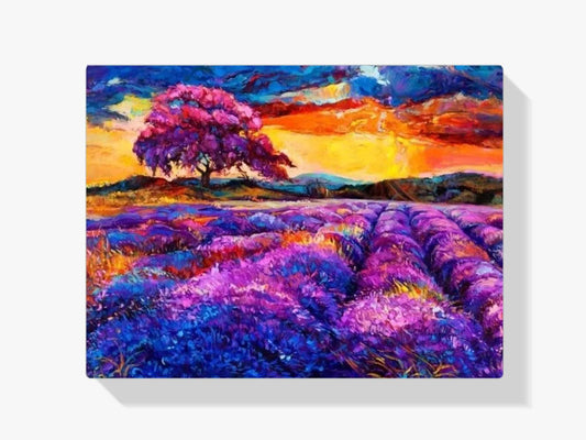 Diamond Painting - Fioletowy Zachód Słońca - SEOS Shop ®
