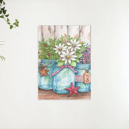Diamond Painting - Doniczki z kwiatami i gwiazdami - SEOS Shop ®