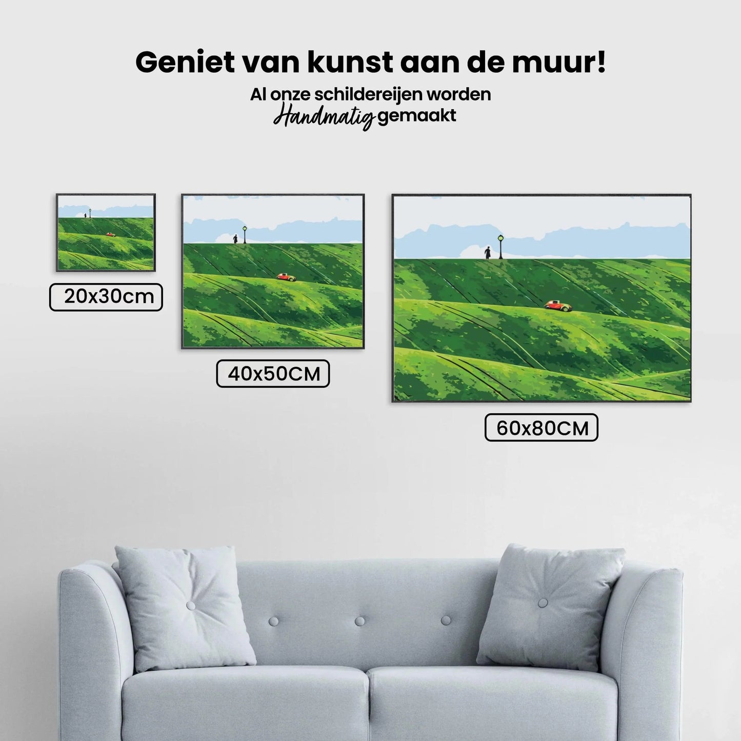 Diamond Painting - Czerwony samochód w górach - SEOS Shop ®