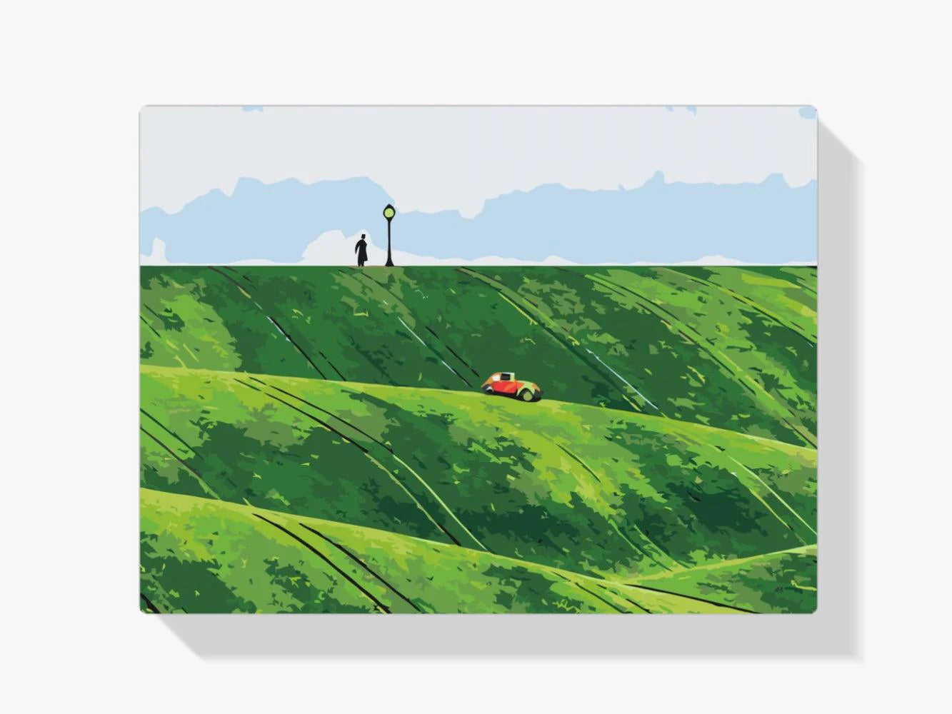 Diamond Painting - Czerwony samochód w górach - SEOS Shop ®