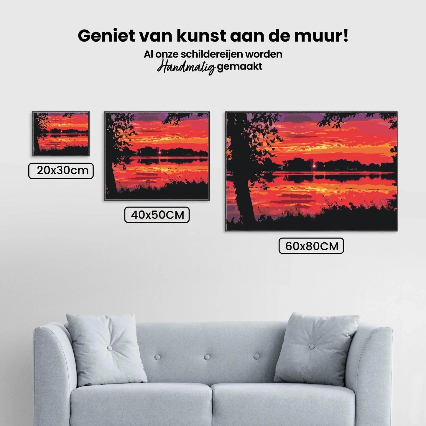 Diamond Painting - Czerwony zachód słońca - SEOS Shop ®