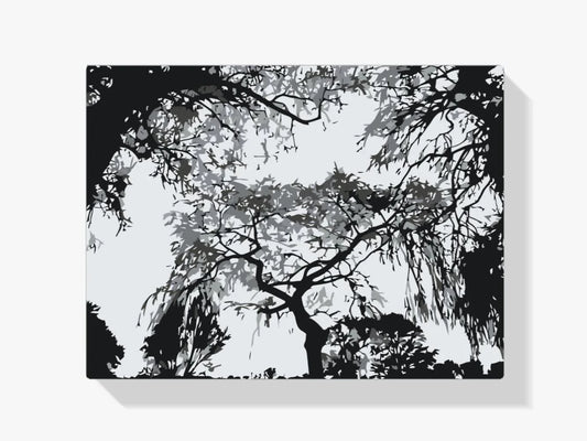Diamond Painting - Sylwetka drzew - SEOS Shop ®