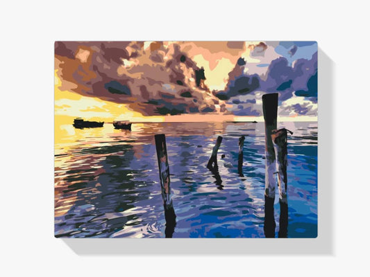 Diamond Painting - Burzowy zachód słońca - SEOS Shop ®