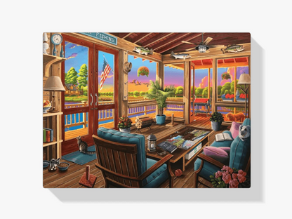 Diamond Painting - Widok na jezioro - SEOS Shop ®