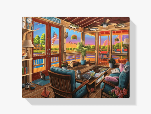 Diamond Painting - Widok na jezioro - SEOS Shop ®