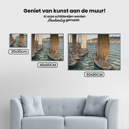 Diamond Painting - Odpłynięcie statków w Tréboul - SEOS Shop ®