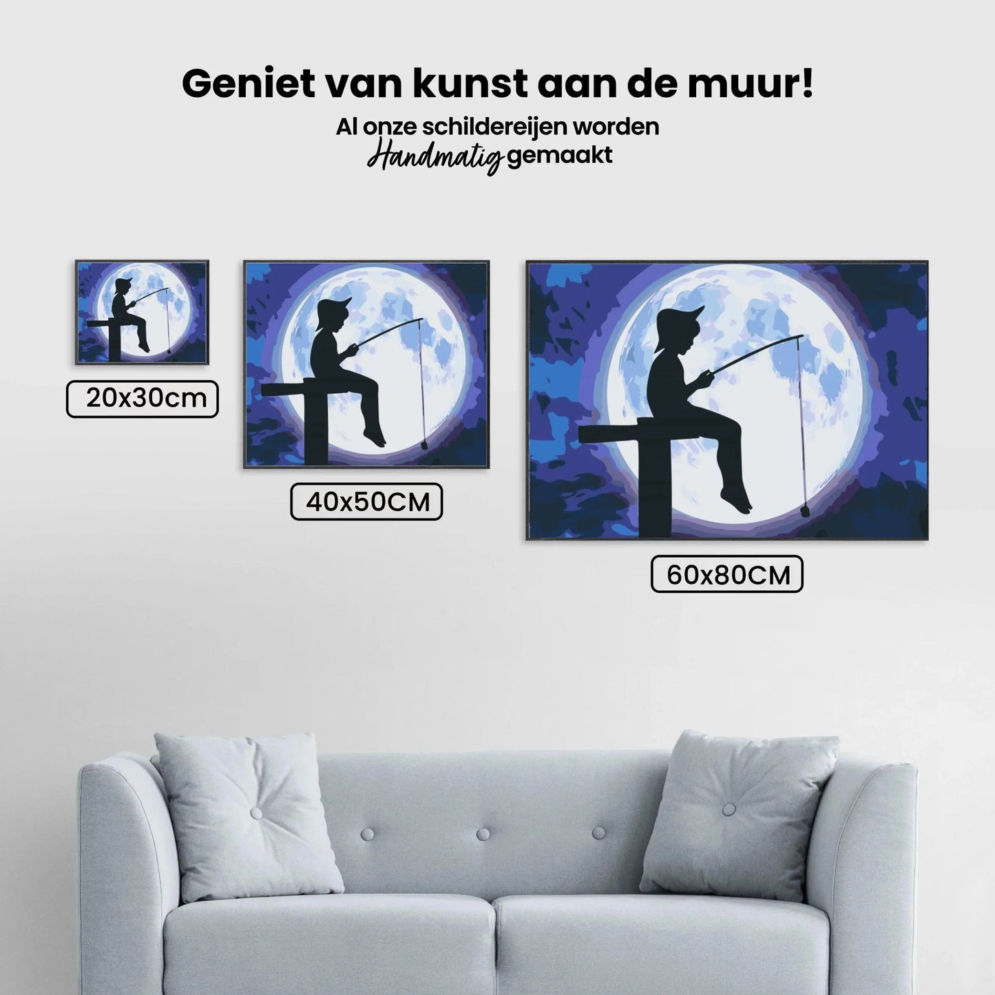 Diamond Painting - Ryby pod pełnią księżyca - SEOS Shop ®
