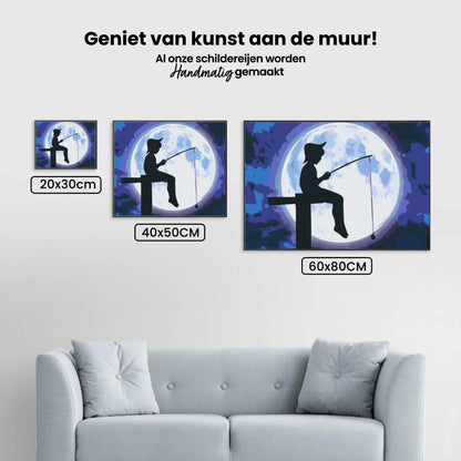 Diamond Painting - Ryby pod pełnią księżyca - SEOS Shop ®