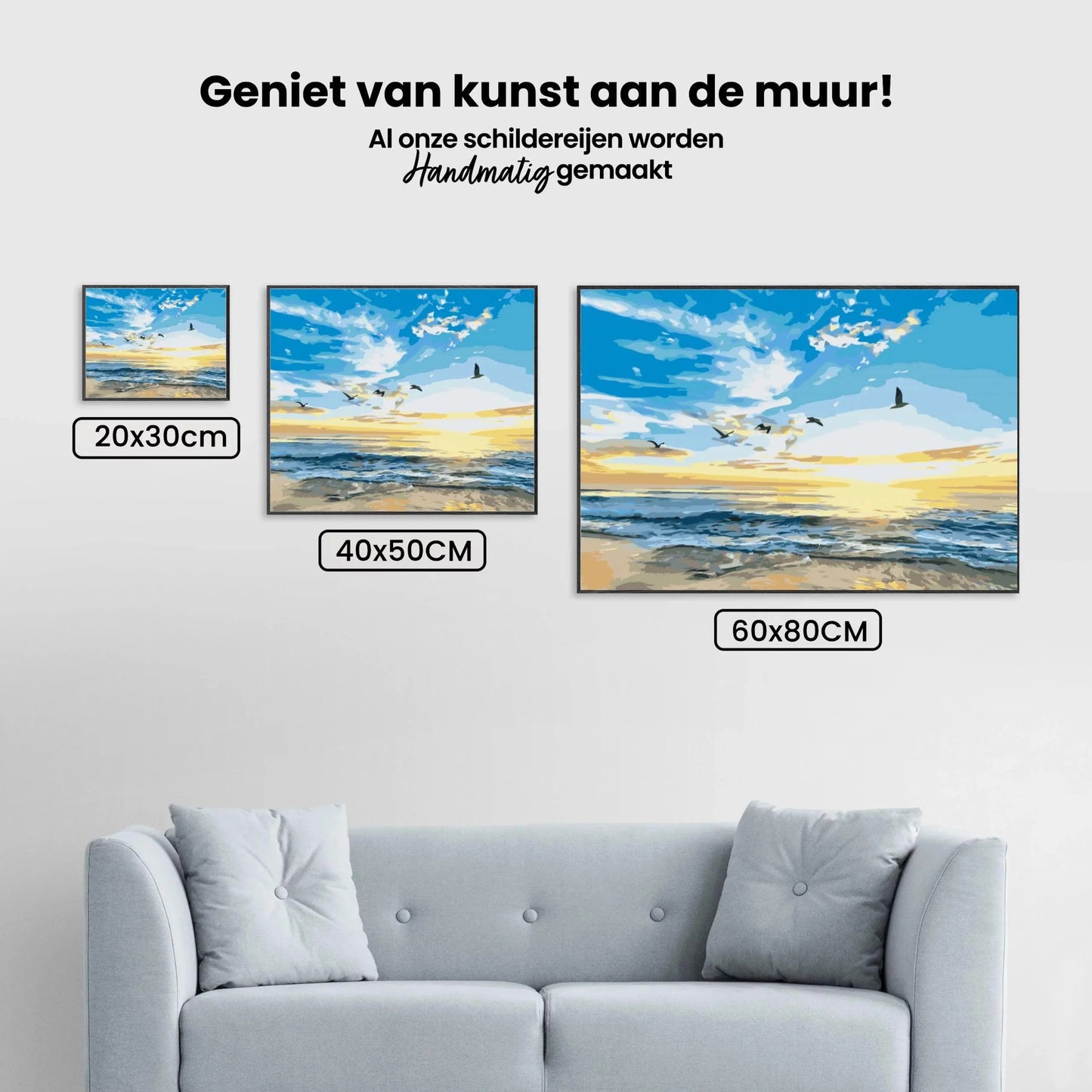 Diamond Painting - Ptaki latające nad morzem - SEOS Shop ®