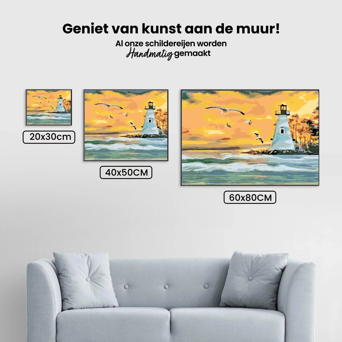 Diamond Painting - Latarni morskiej i mewy - SEOS Shop ®