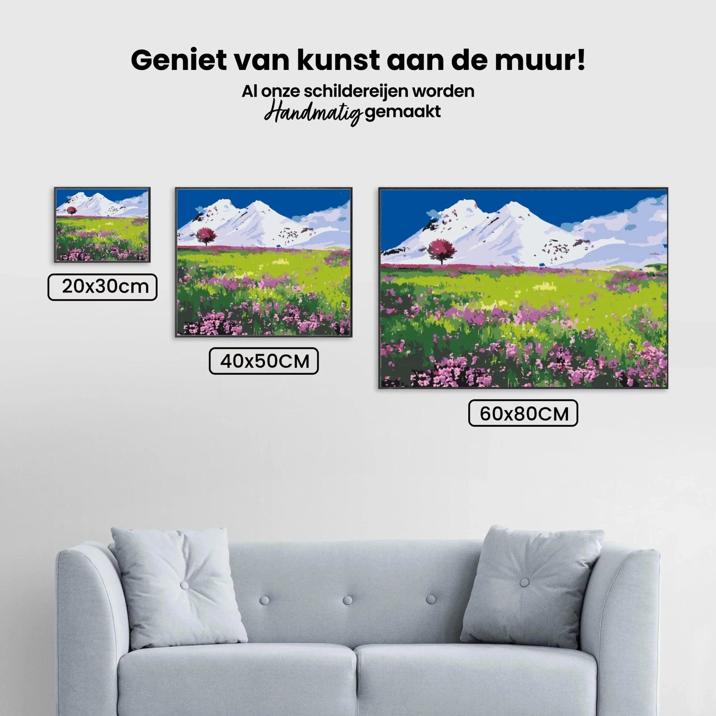 Diamond Painting - Łąka pośrodku gór - SEOS Shop ®