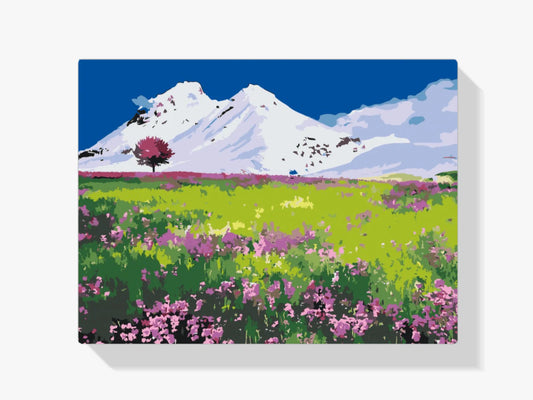 Diamond Painting - Łąka pośrodku gór - SEOS Shop ®