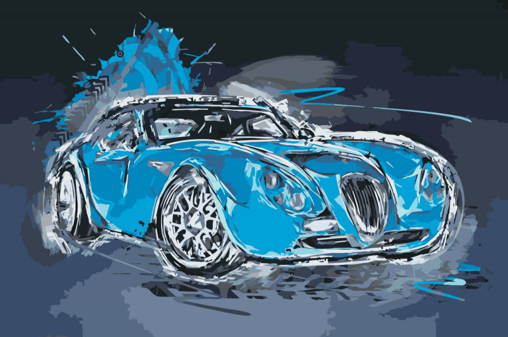 Diamond Painting - Wiesmann GT MF4 - SEOS Shop ®
