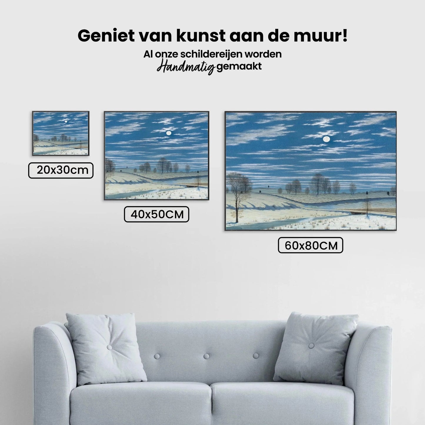 Diamond Painting - Scena zimowa w blasku księżyca - SEOS Shop ®