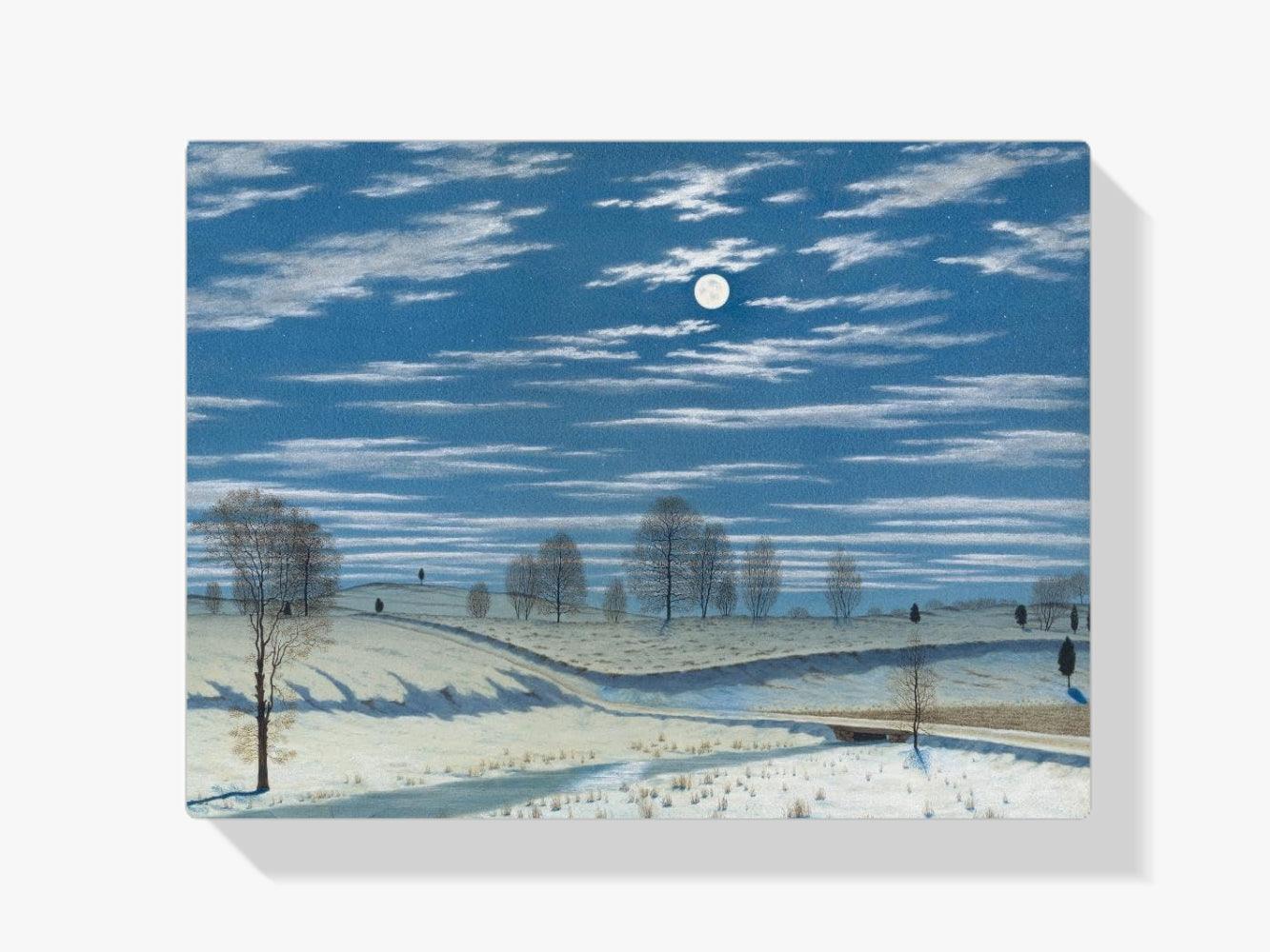 Diamond Painting - Scena zimowa w blasku księżyca - SEOS Shop ®