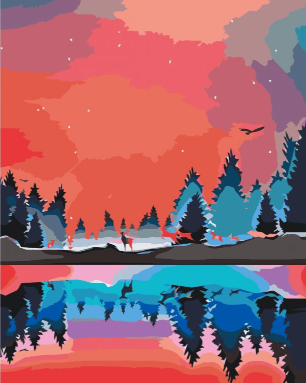 Diamond Painting - Krajobraz zimowy 2 - SEOS Shop ®