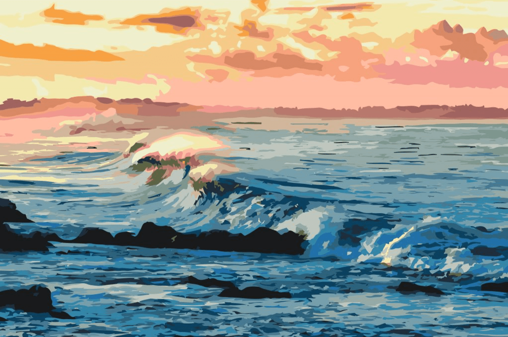 Diamond Painting - Fale morskie - SEOS Shop ®