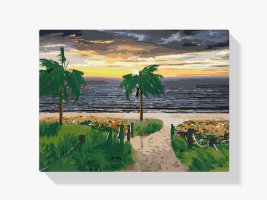 Diamond Painting - Plaża i palmy - SEOS Shop ®