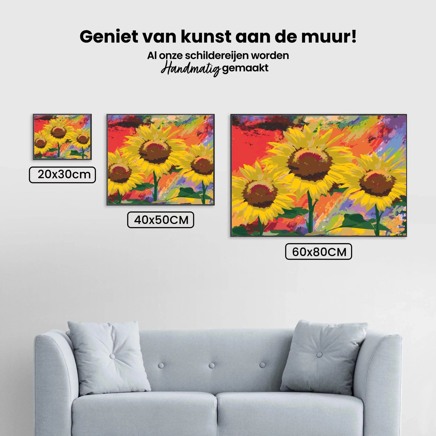 Diamond Painting - Słoneczniki w studiu - SEOS Shop ®