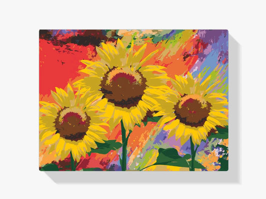 Diamond Painting - Słoneczniki w studiu - SEOS Shop ®