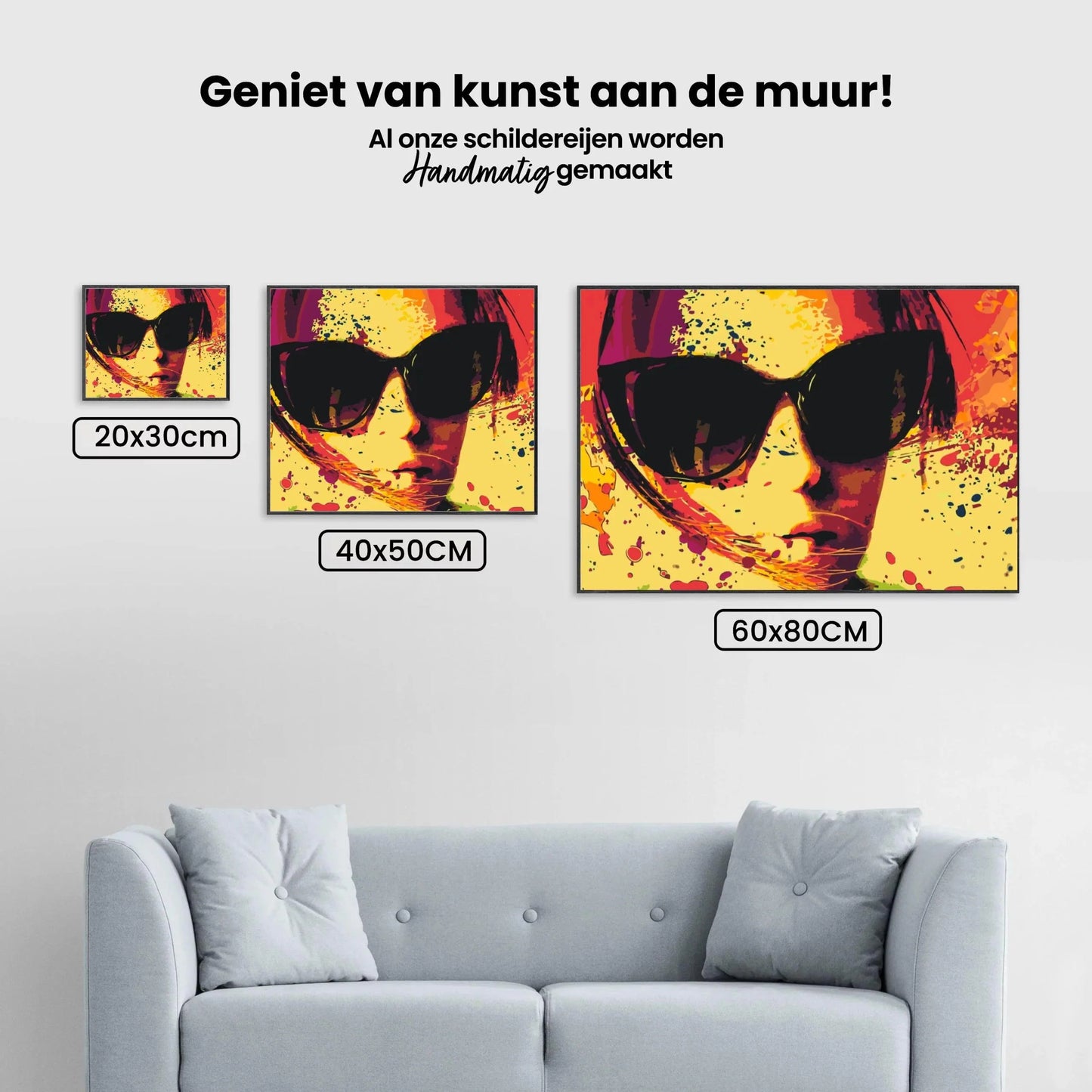 Diamond Painting - Okulary przeciwsłoneczne w kolorze żółtym - SEOS Shop ®