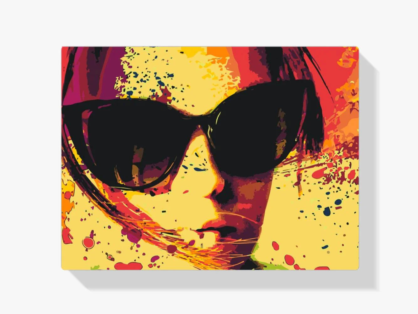 Diamond Painting - Okulary przeciwsłoneczne w kolorze żółtym - SEOS Shop ®