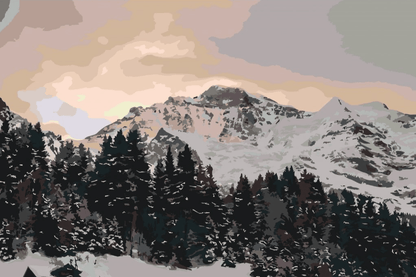 Diamond Painting - Szwajcarskie Alpy Jungfrau - SEOS Shop ®
