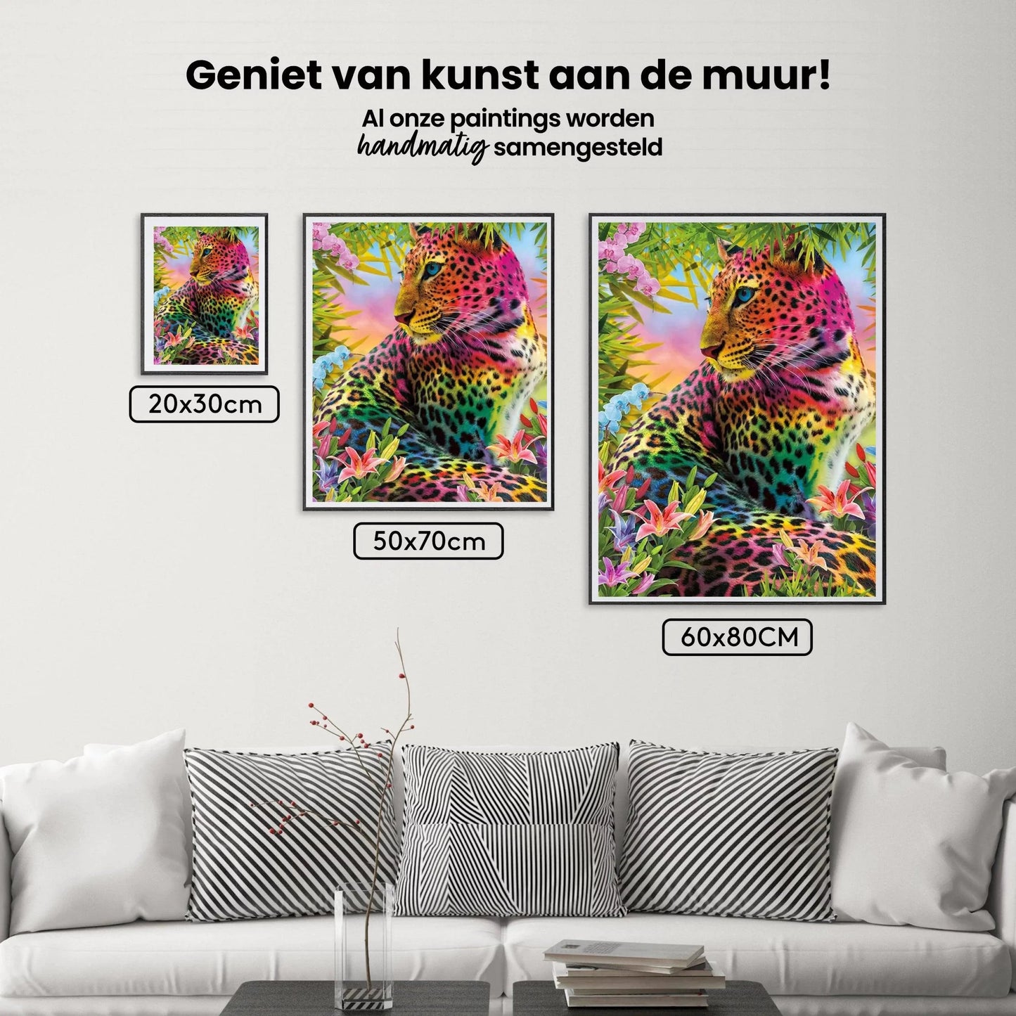 Diamond painting Lampart kolorowy - SEOS Shop ®