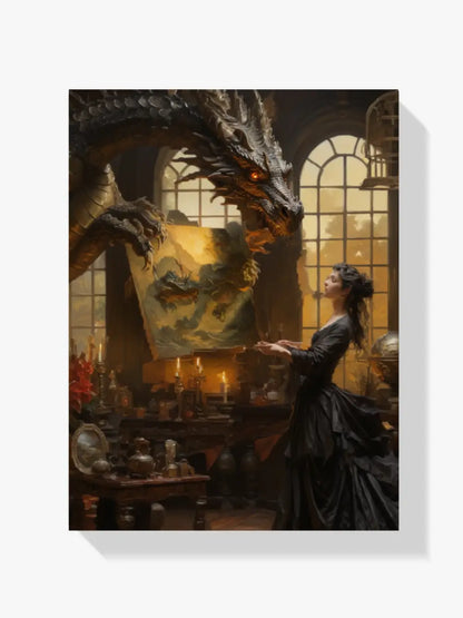 Diamond Painting - Smok i malarz - SEOS Shop ®