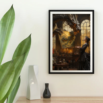 Diamond Painting - Smok i malarz - SEOS Shop ®