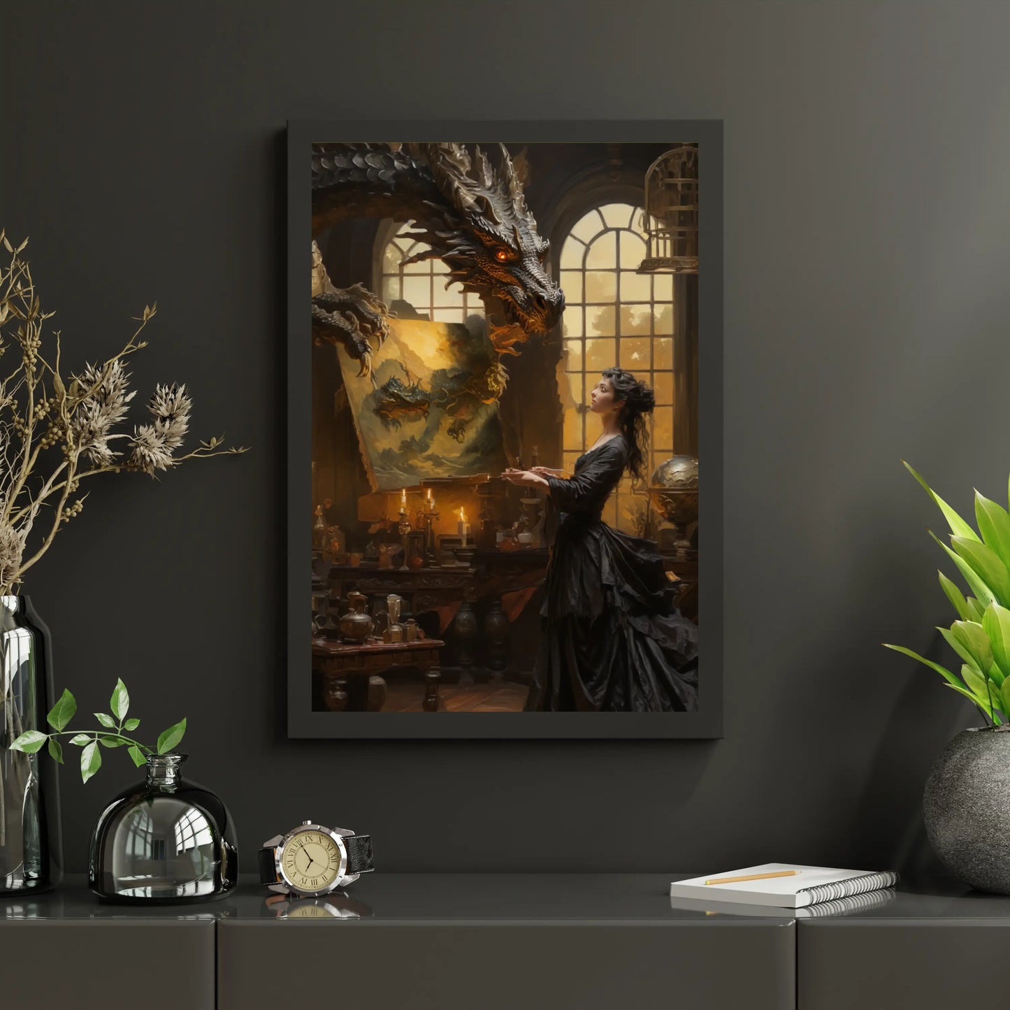 Diamond Painting - Smok i malarz - SEOS Shop ®