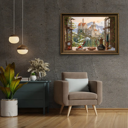 Diamond Painting - Zamek na wzgórzu - SEOS Shop ®