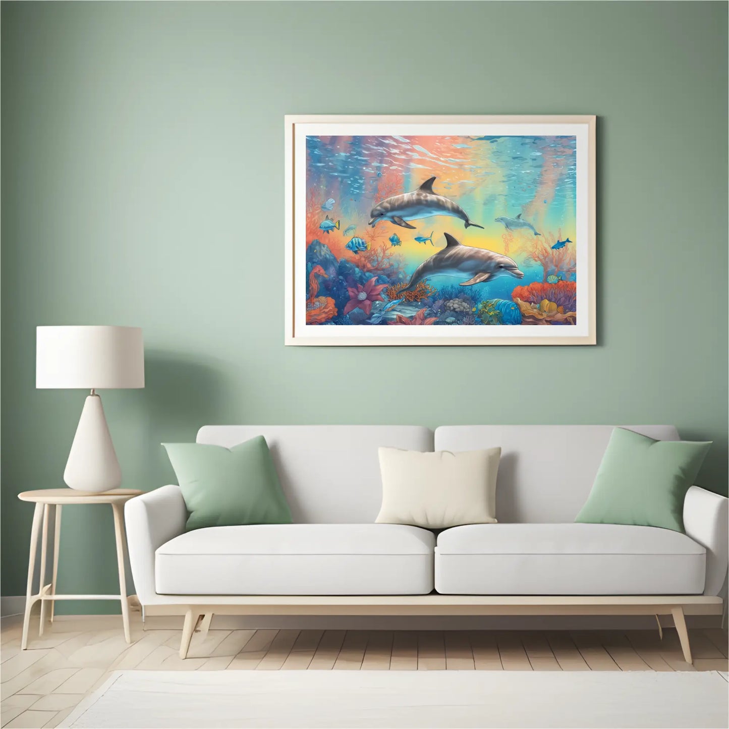 Diamond Painting - Tęczowe delfiny - SEOS Shop ®