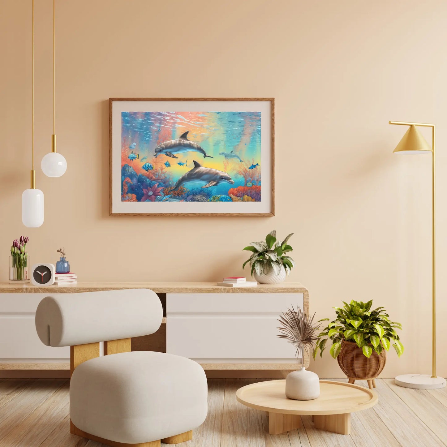 Diamond Painting - Tęczowe delfiny - SEOS Shop ®