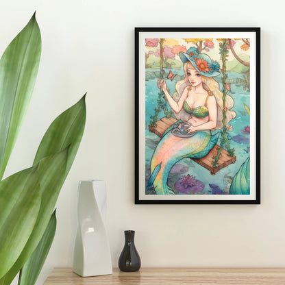 Diamond Painting - Syrenka na huśtawce - SEOS Shop ®