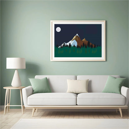 Diamond Painting - Bergen w nocy - SEOS Shop ®