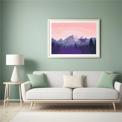 Diamond Painting - Góry o zachodzie słońca - SEOS Shop ®