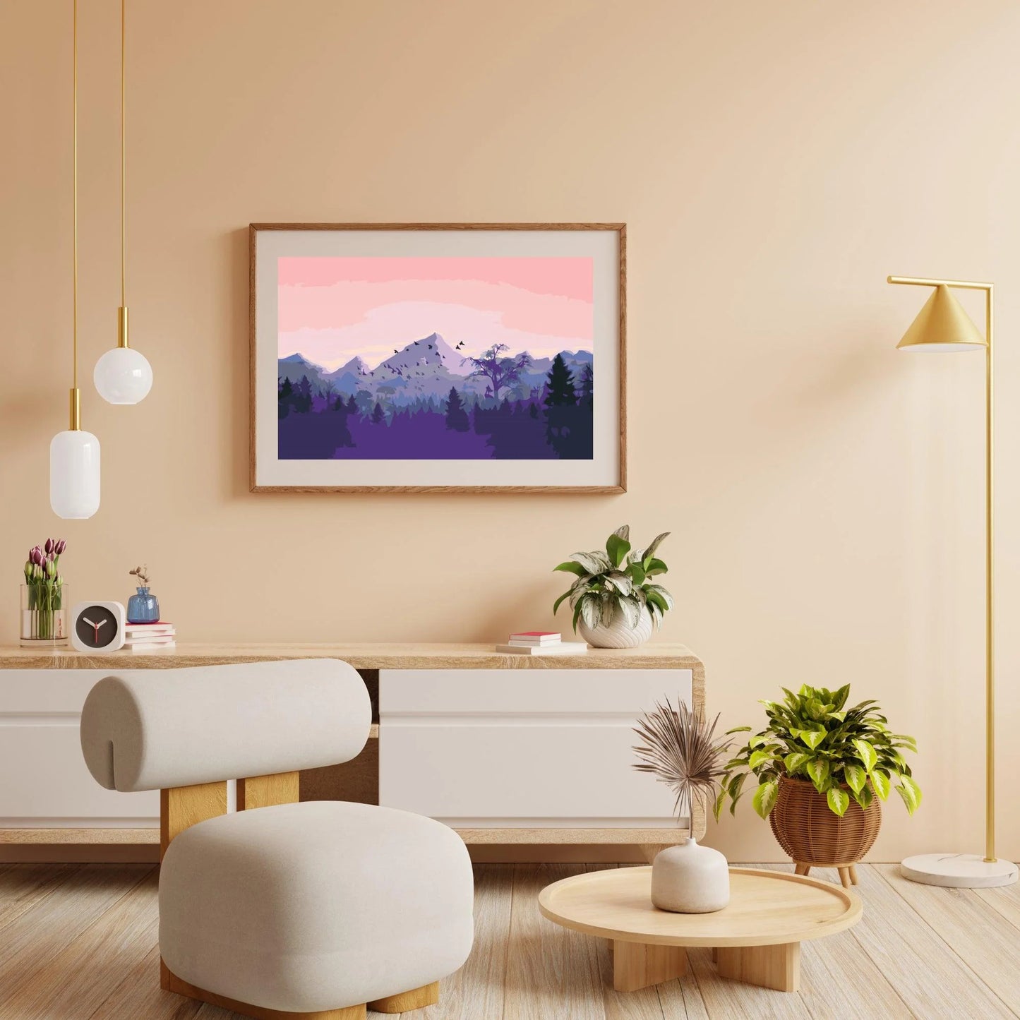 Diamond Painting - Góry o zachodzie słońca - SEOS Shop ®