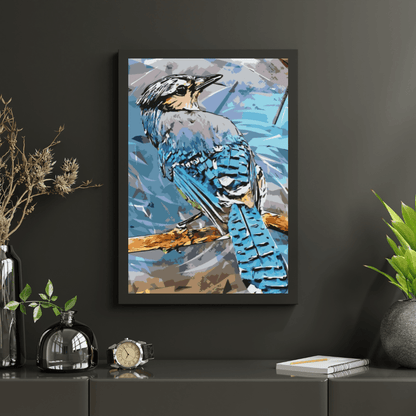 Diamond Painting - Niebieska Sójka - SEOS®