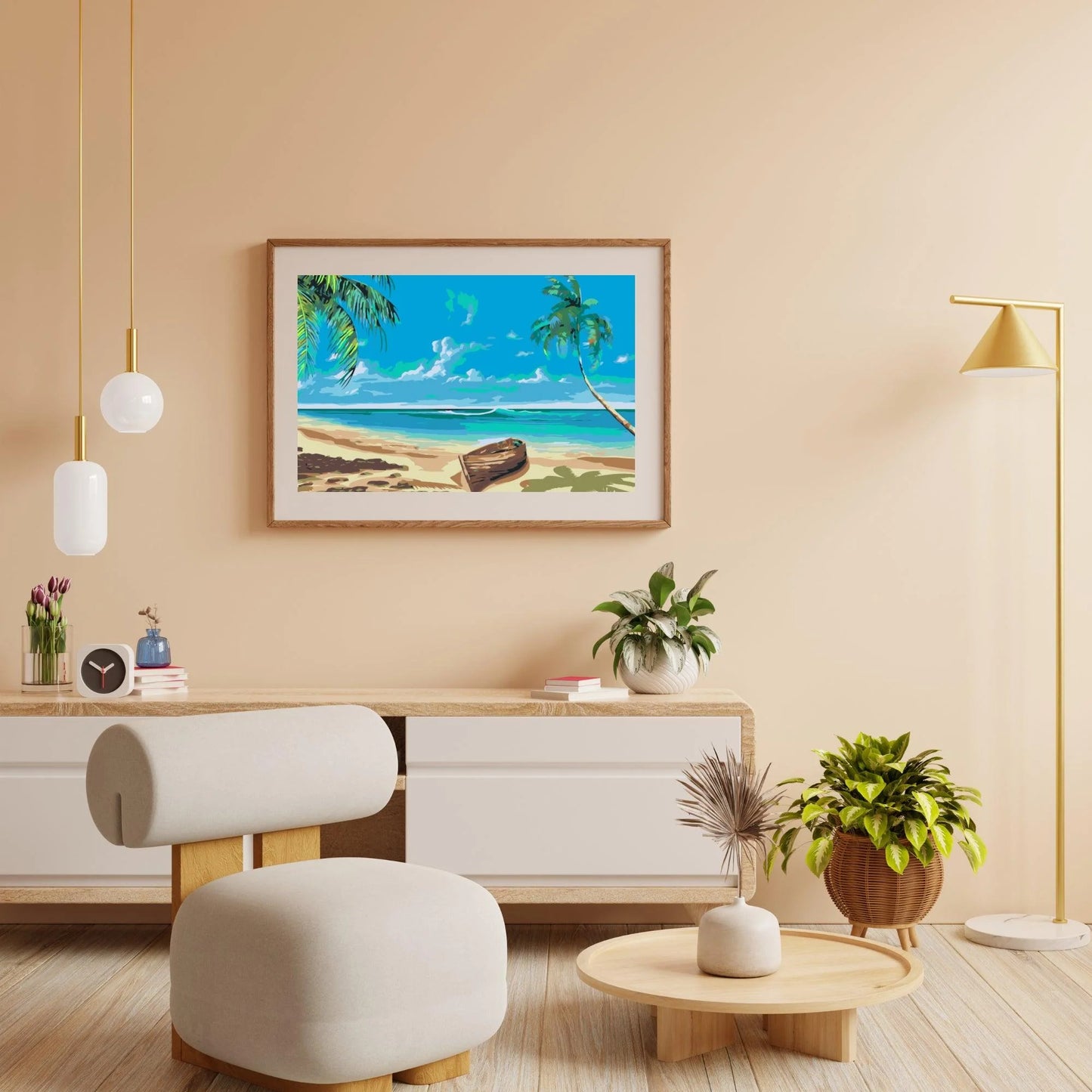 Diamond Painting - Łódź na plaży - SEOS Shop ®