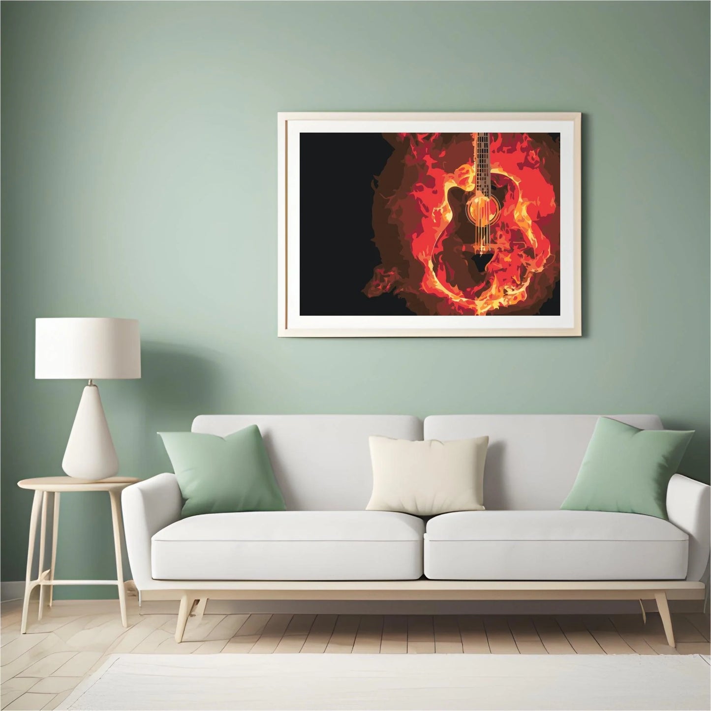 Diamond Painting - Płonąca gitara - SEOS Shop ®