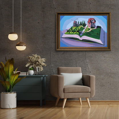 Diamond Painting - Młyn na książce - SEOS Shop ®