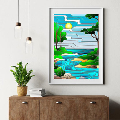 Diamond Painting - Rzeka - SEOS Shop ®