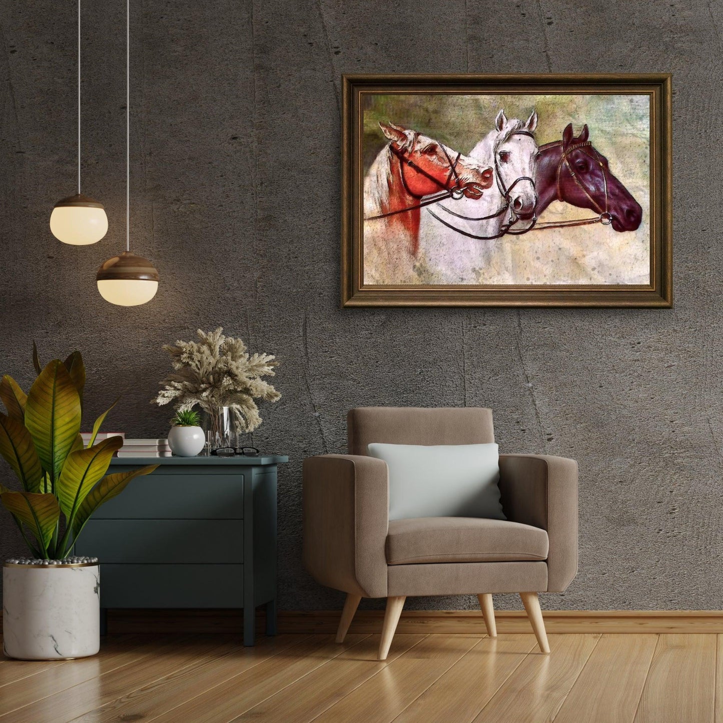 Diamond Painting - Trzy Konie - SEOS®