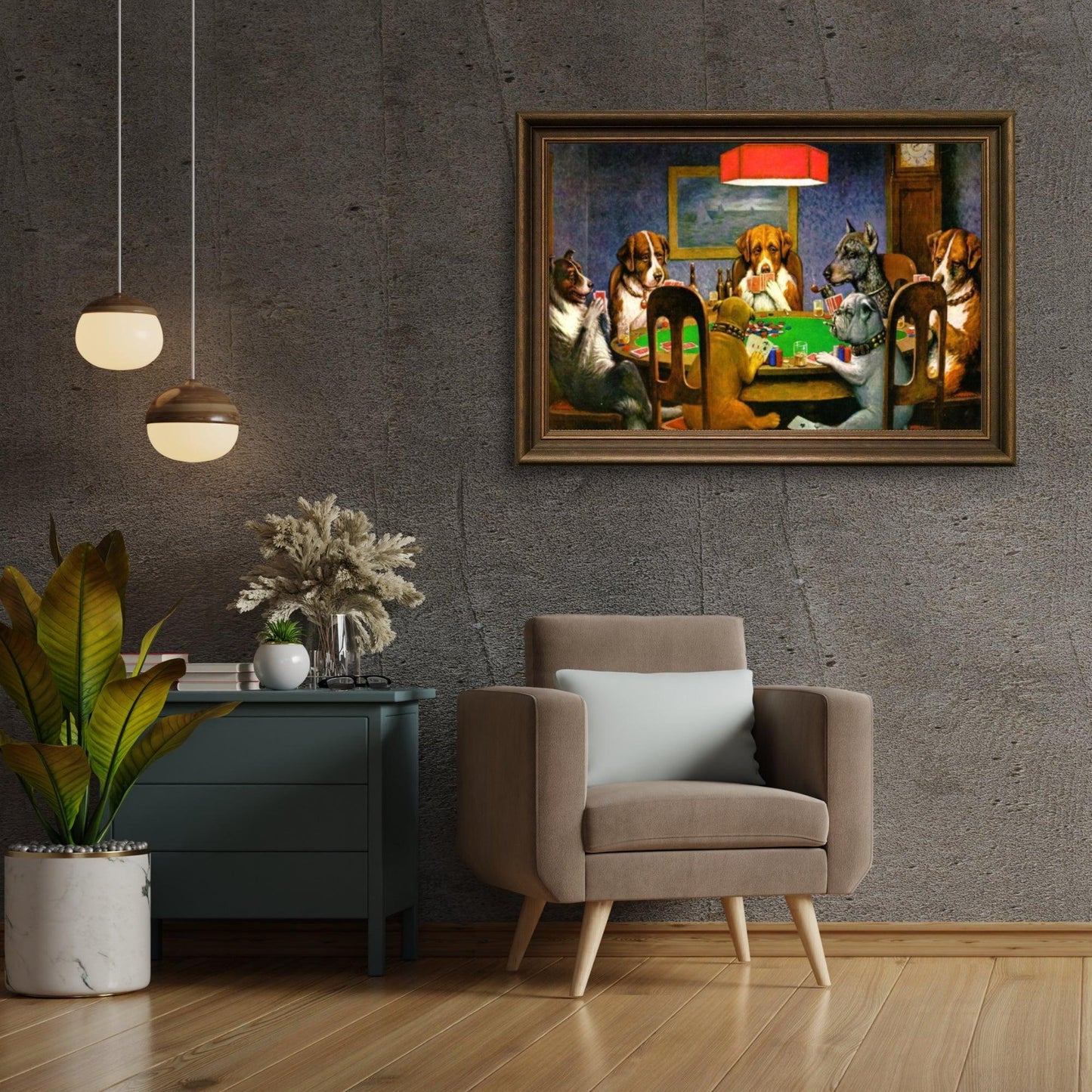 Diamond Painting - Przyjaciel w potrzebie - Psy grające w pokera