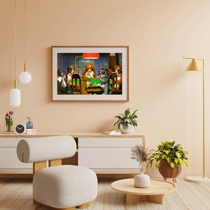 Diamond Painting - Przyjaciel w potrzebie - Psy grające w pokera