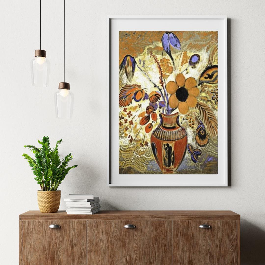 Diamond Painting - Etruska waza z kwiatami - SEOS Shop ®